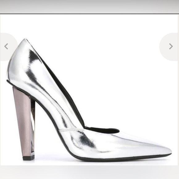 Poiret Toe Pump Metal Rod Heel Italian Shoes size 39.5 - Picture 3 of 16